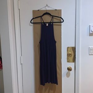 High neck skater dress